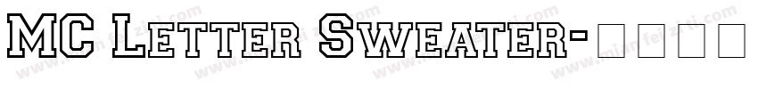 MC Letter Sweater字体转换